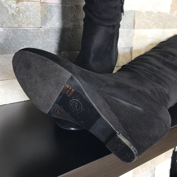 Chinese Laundry Over the Knee Wedge Boot - Picture 12 of 13